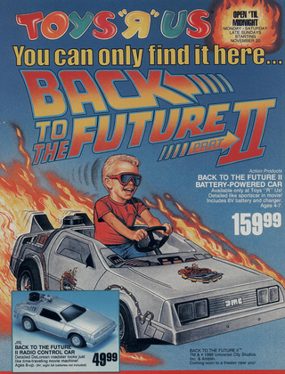 Illustration for article titled This Back to the Future toy car can't go 88 MPH (but is still way rad)